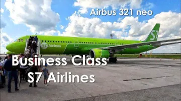 Перелёт Бизнес Классом S7 Airlines из Новосибирска OVB в Санкт-Петербург LED 4К